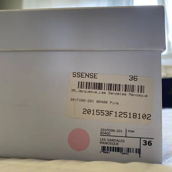 Jacquemus Pink les Sandales Manosque Heeled Sandals - Picture 8 of 8